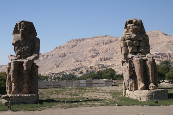What remains of the Temple of Amenophis III