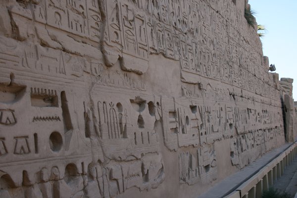 Detailed reliefs, Karnak Temple
