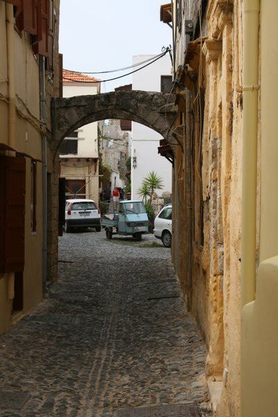 Tight streets of Rhodes