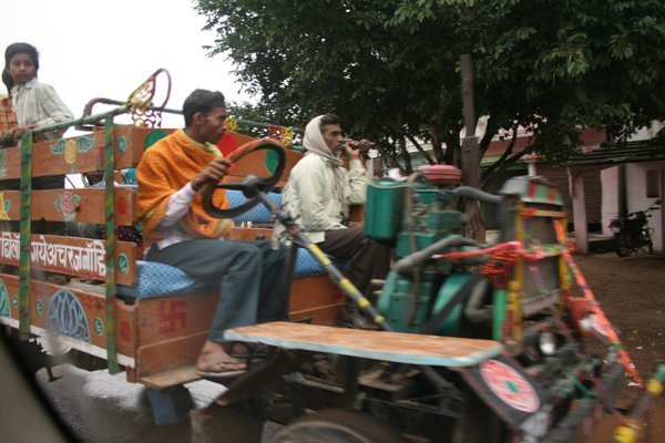 Indian locally made truck, with single cylinder diesel