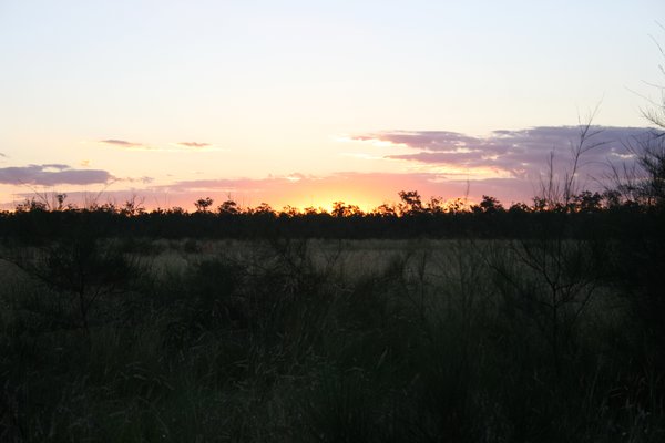 Sunset over Combabula