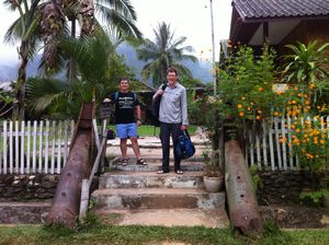 Entrance to our guesthouse in Muang Ngoi