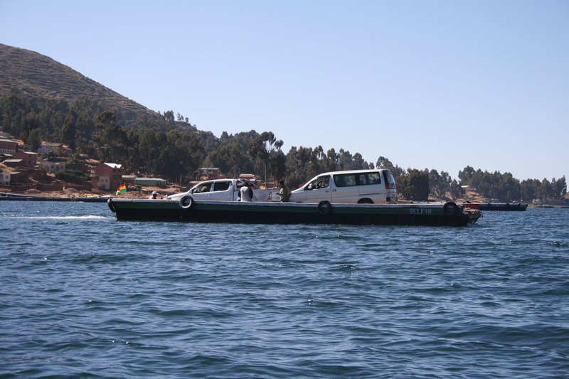 Private barge on Titicaca