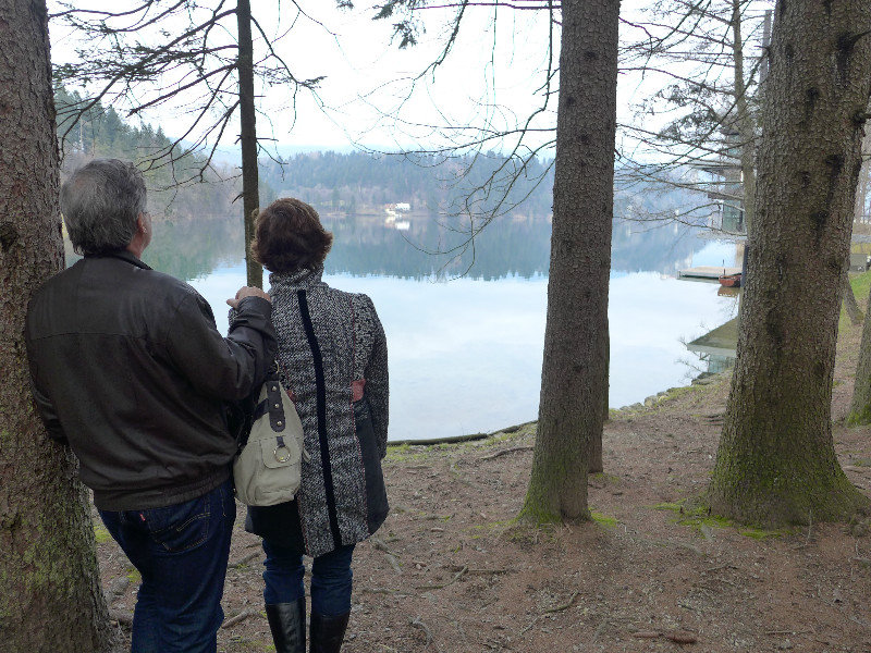 Catherine and Greg at Lake Bled