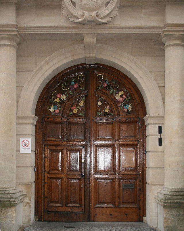 College doorway, Oxford, England
