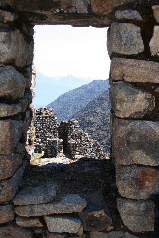 Inca ruin, Inca Trail, Peru