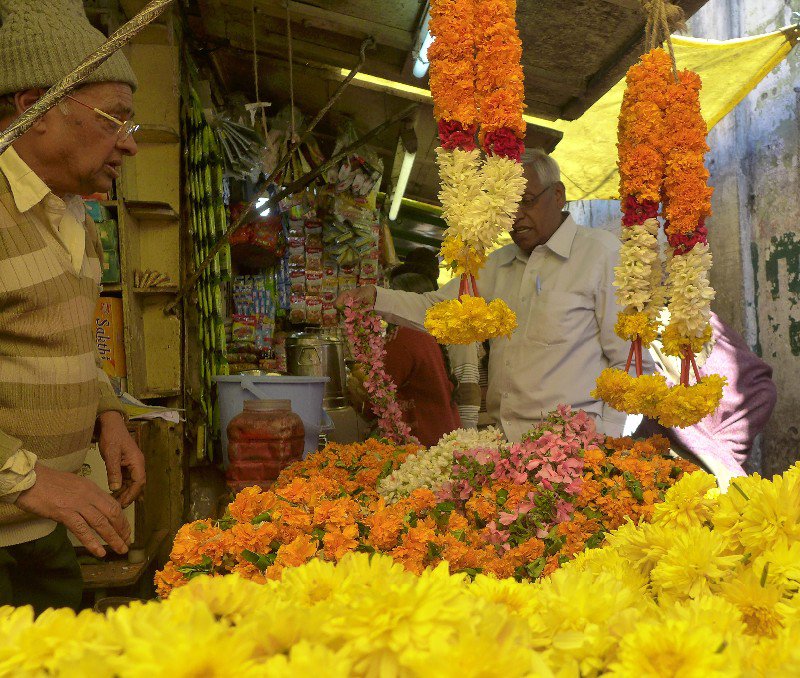 Flowers everywhere in the markets
