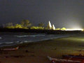 Shore temple by night