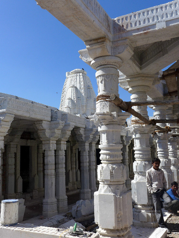 The building of a new Jain temple, Delwara