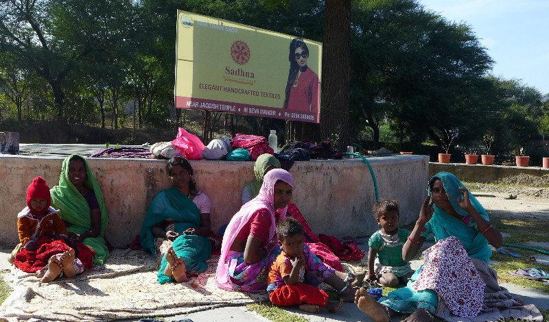 The sewers for Sadhna: A Seva Mandir women's income generation project