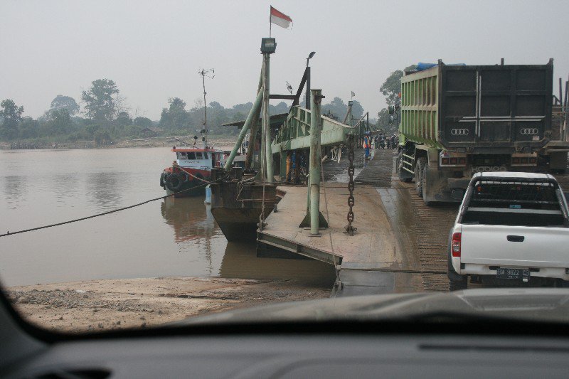 Barge crossing