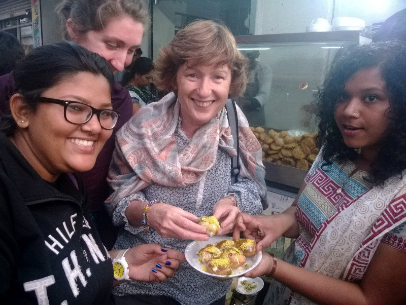 Street food tour by one of the local Seva Mandir interns