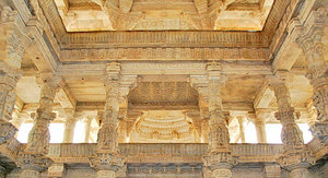 Inside Ranakpur temple