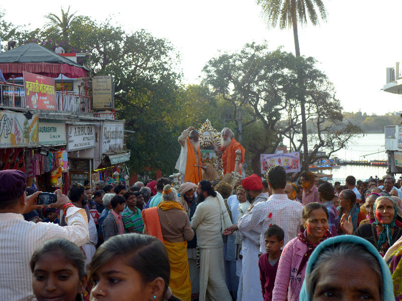 Parade for the 61st birthday of the guru