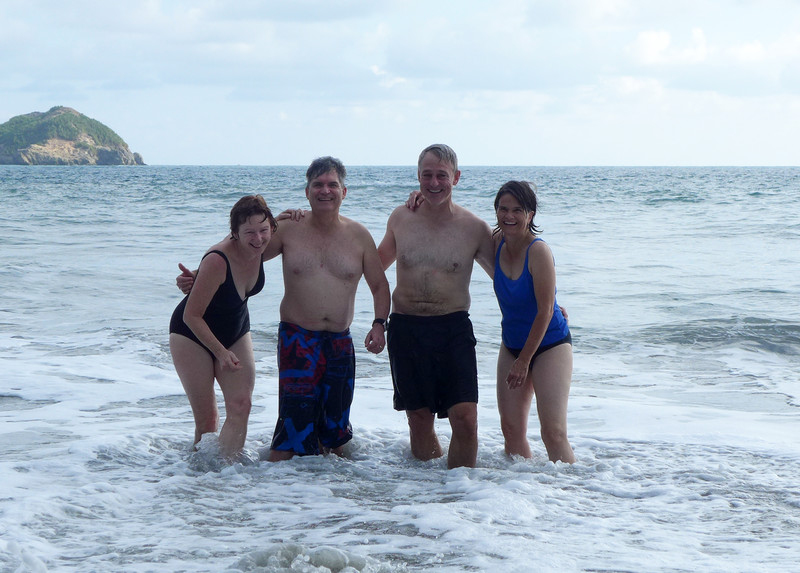 Swimming at Playa Espadilla