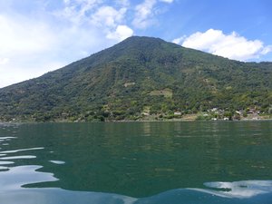 Calm waters of Lago de Atitlan