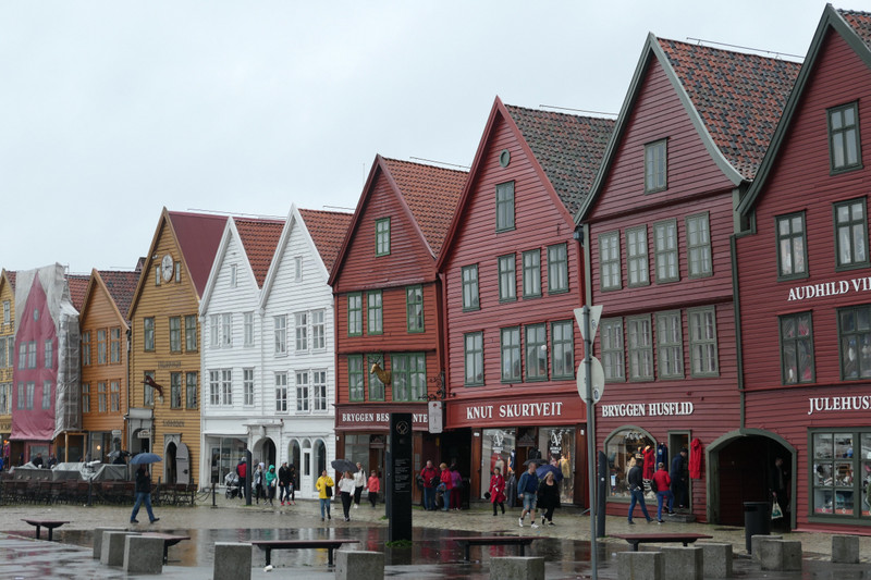 Bryggen, das alte Hanseviertel in Bergen
