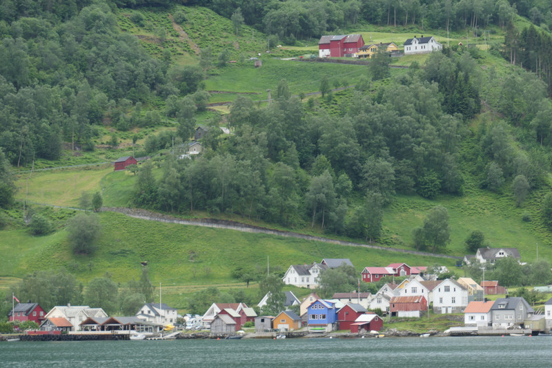 Dorf am Aurlandsfjord