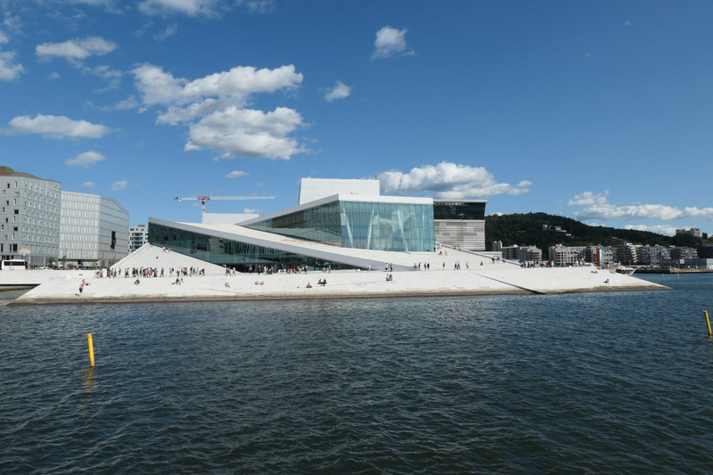 Oslo: die neue Oper mit begehbarem Dach