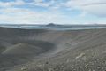 Blick vom Hverfjall-Kraterrand auf den Myvatn-See