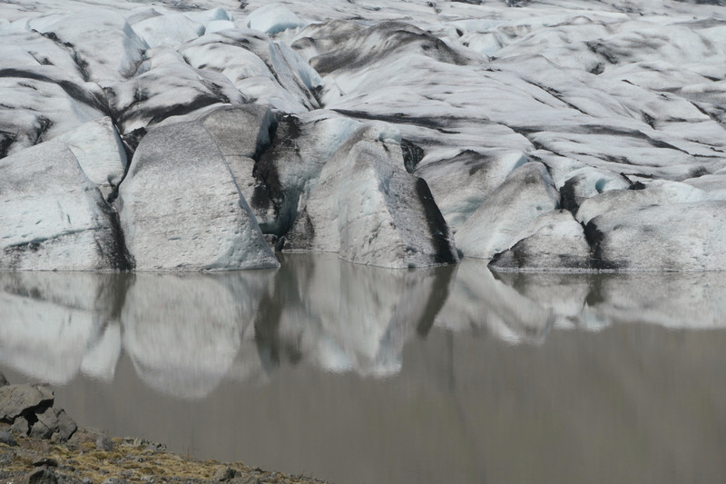 Gletscherzunge und Gletscherlagune