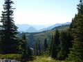 Blick vom Mt. Rainier auf die Cascade Mountains