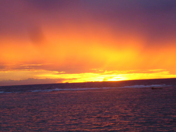 Rarotonga Beach Sunset