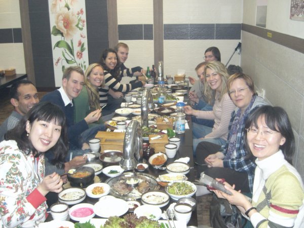 Dinner with our Korean Class