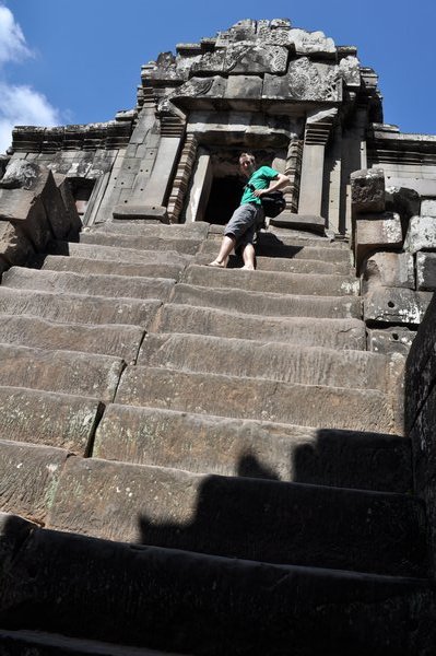 Ta Keo: Steep stairs
