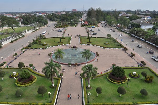 View from the top of Patuxai