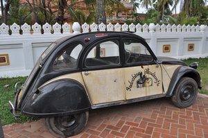 Cool old cars all over Vientiane