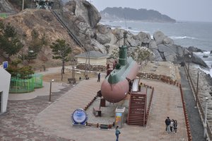 North Korean submarine that crashed into South Korea haha
