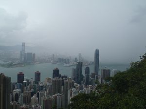 Fog/rain hitting hard on Hong Kong!