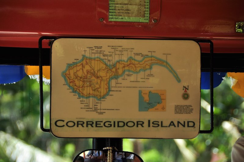 Map of Corregidor Island