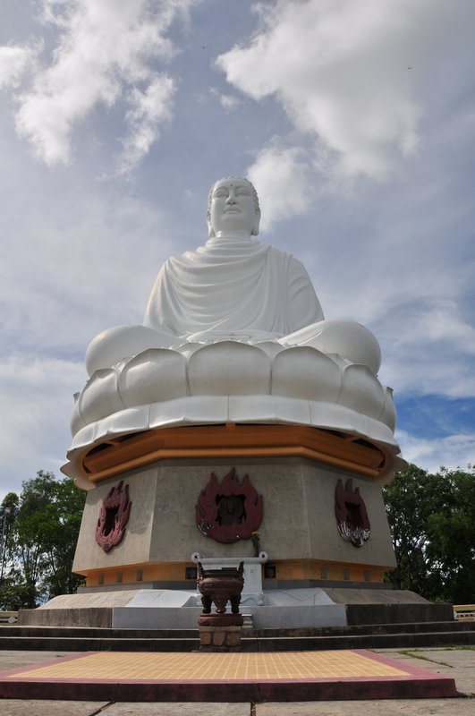 Big Buddha at Long Son Temple