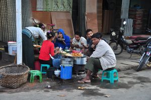 Breakfast time in Mandalay