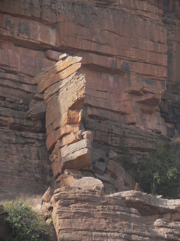 Amazing cliff face of the Dogon escarpment.