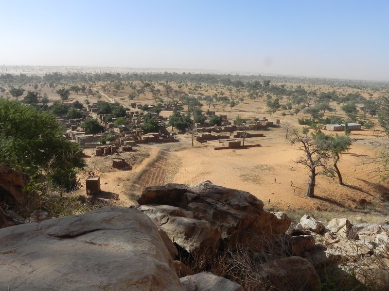 View from the deserted Tellem Village 