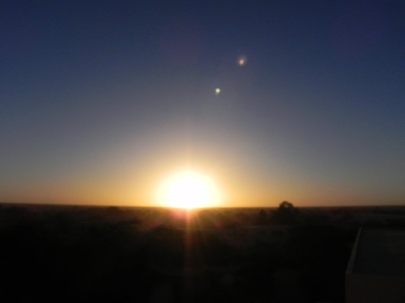 Sunset over the desert Timbuktu.