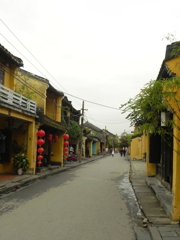 Typical street in Hoi An Old Town.