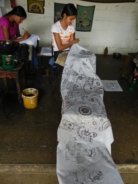 Batik - preparing the design