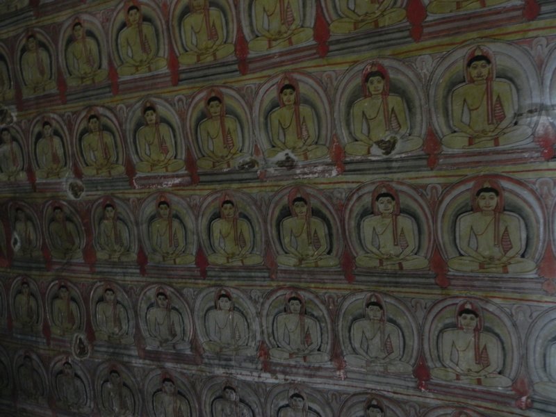 Images painted on the ceilings.