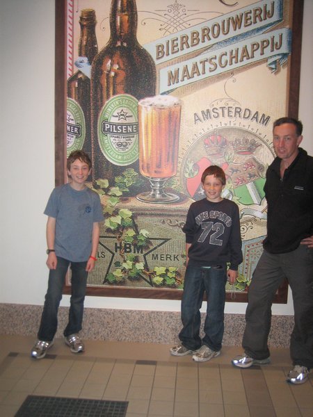Dad, Harry and I at Heineken