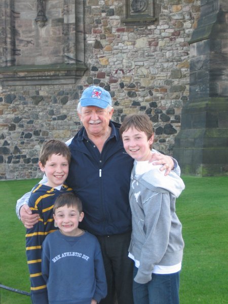 With Gramps at Edinburgh Castle