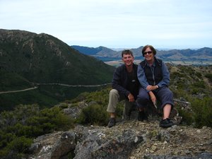 With Judy, above Jacks Pass