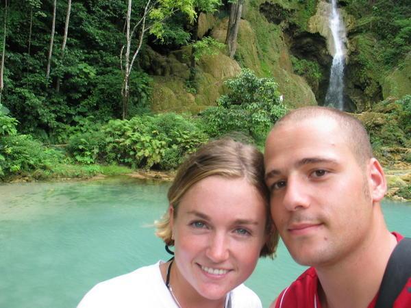 Me and Hisham at the waterfalls