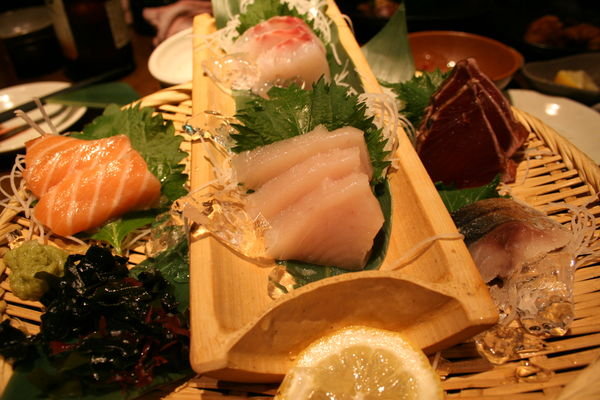 Assiète de sashimis