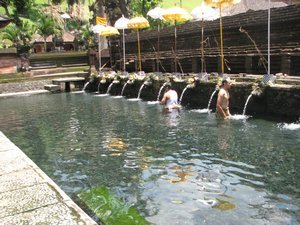 People Bathing in Holy Water