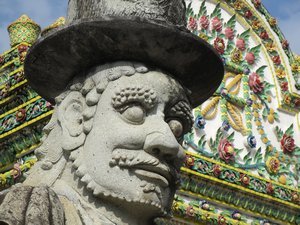 Stone Statue at Wat Po