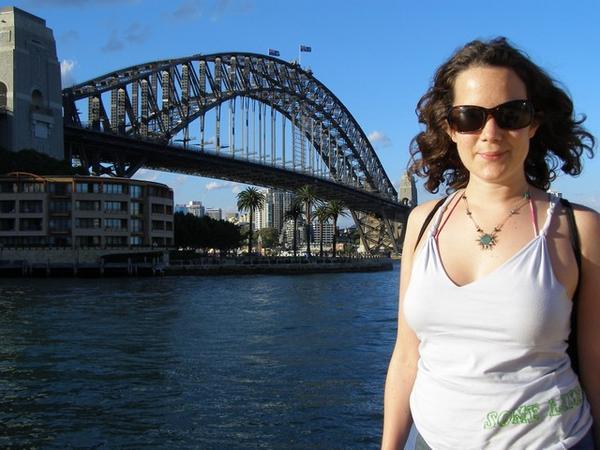 Laura In Front Of The Harbour Bridge